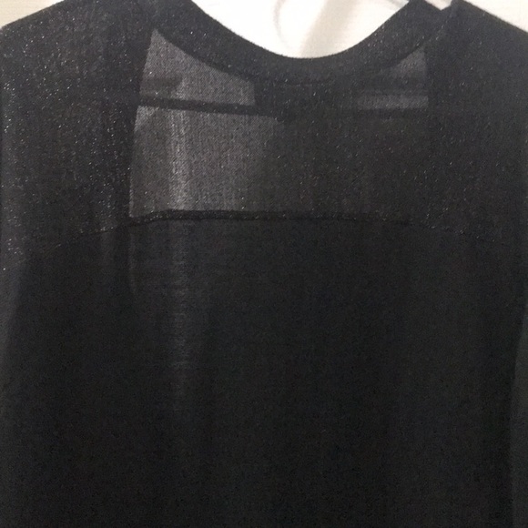 Lane Bryant Long elegant shimmery black sweater plus size 22/24 - Picture 8 of 8